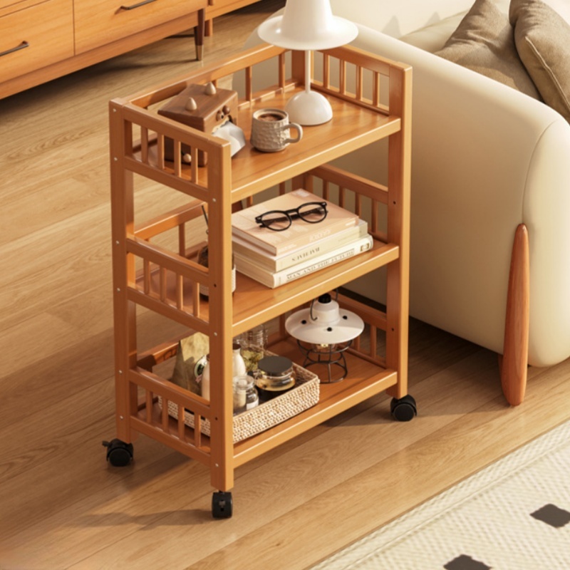 Food Storage In Cabinets - Floor-standing Storage Racks Multi-layer Snack Storage