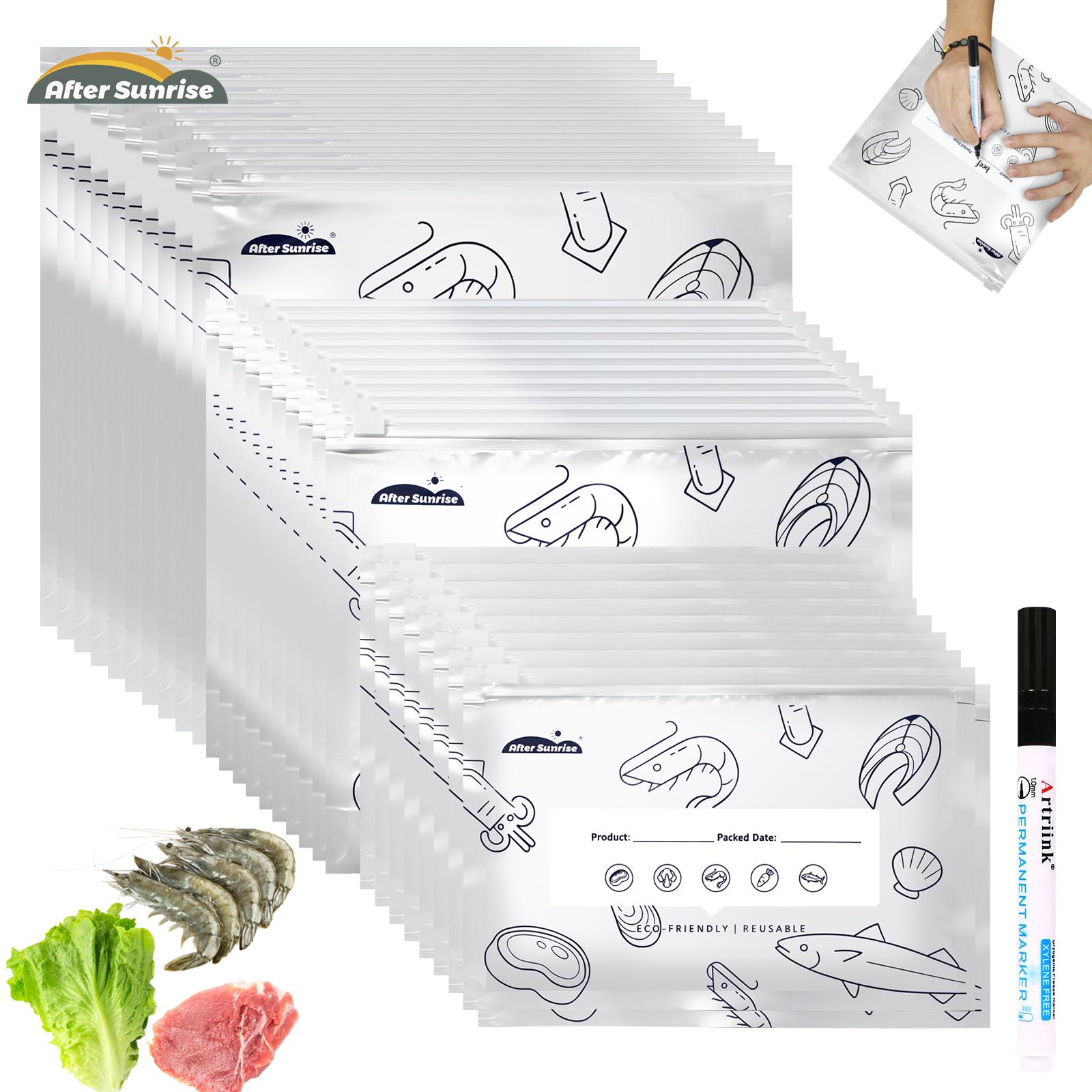 Food Storage With Lock - 【Refrigerated Food】Reusable Aluminum Foil Sealable Storage