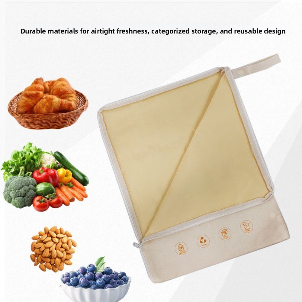 Food Storage With Lock - Moisture Lock Beeswax Bread Bags Reusable