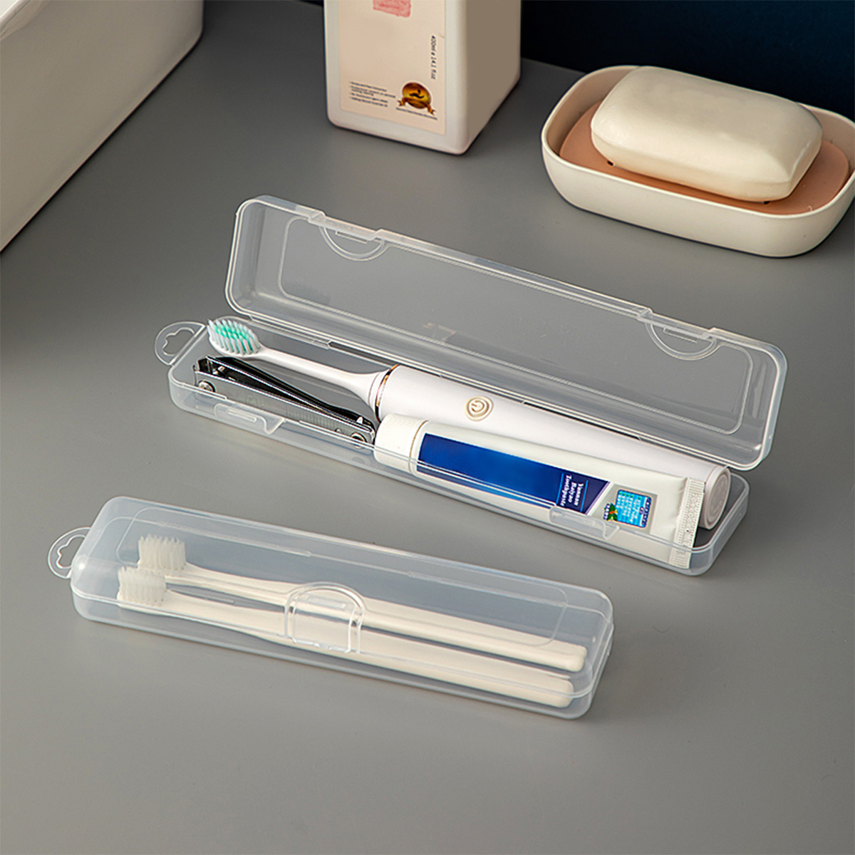 Food Storage Drawer Organizer - WORTHBUY Toothbrush Box Transparent Organizer Case