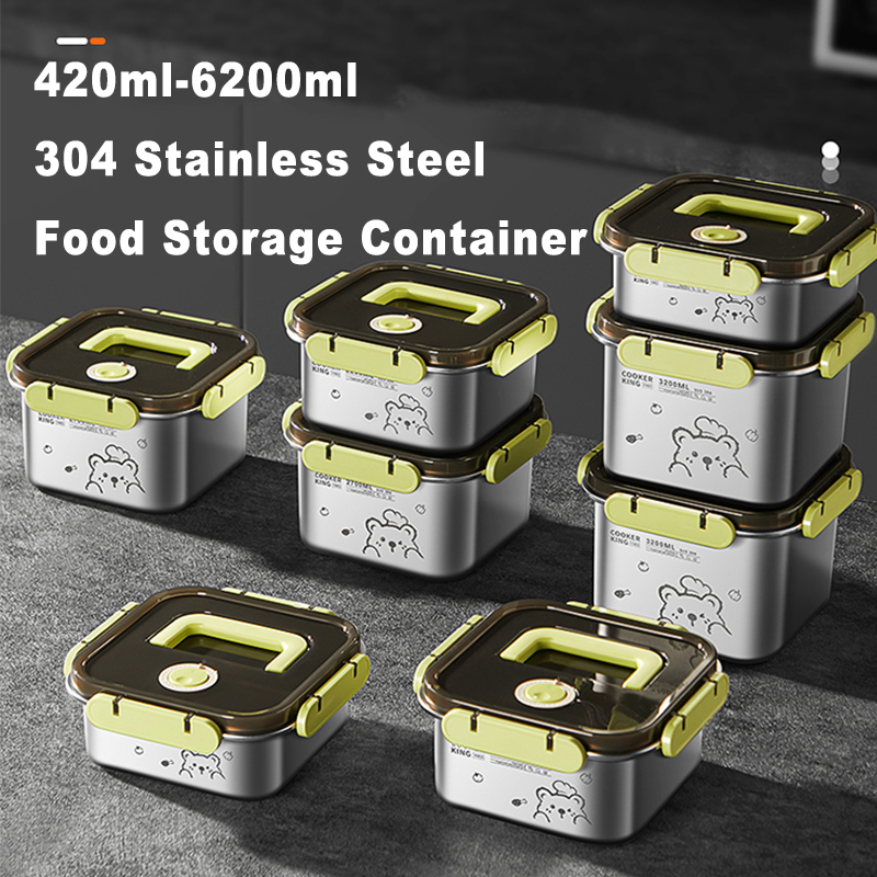 Food Storage Oven Safe - COOKER KING 420ml-6200ml Large Capacity Stainless