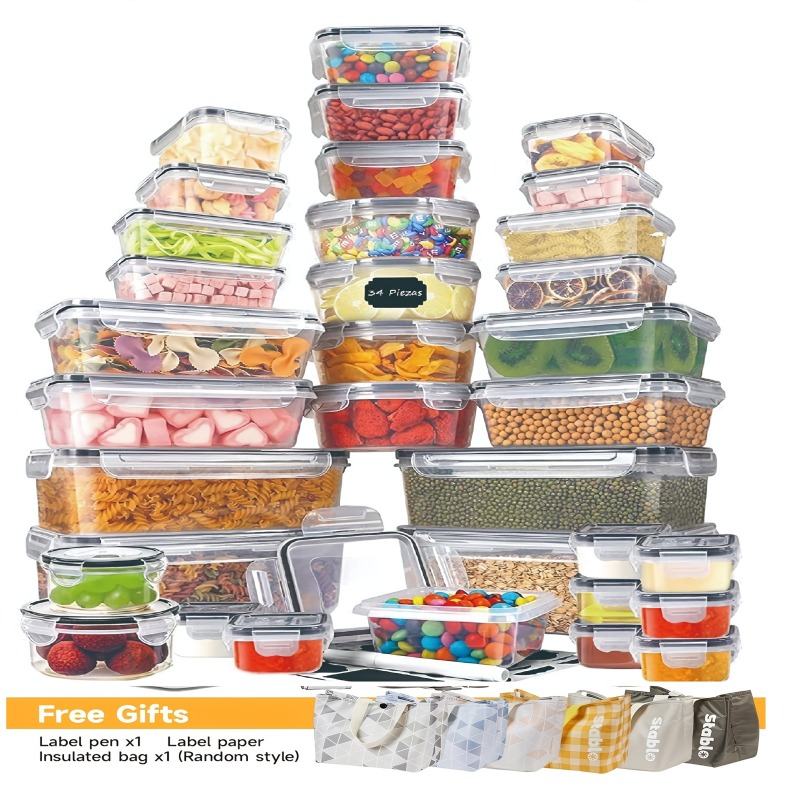 Food Storage Equipment - 48PCS BPA-Free Food Storage Set –
