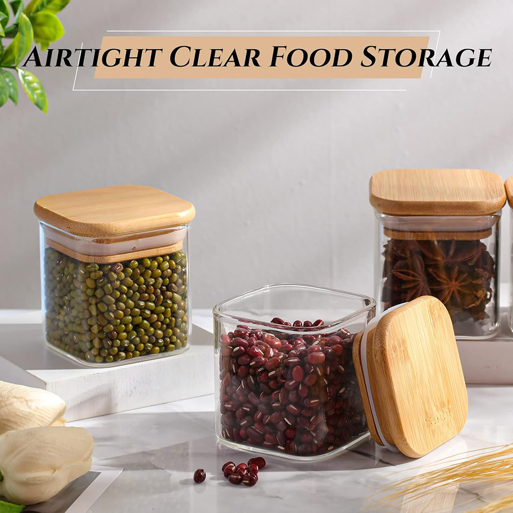 4oz 6Packs Glass Jars Set with - Food Storage Set Glass ulasan dan harga
