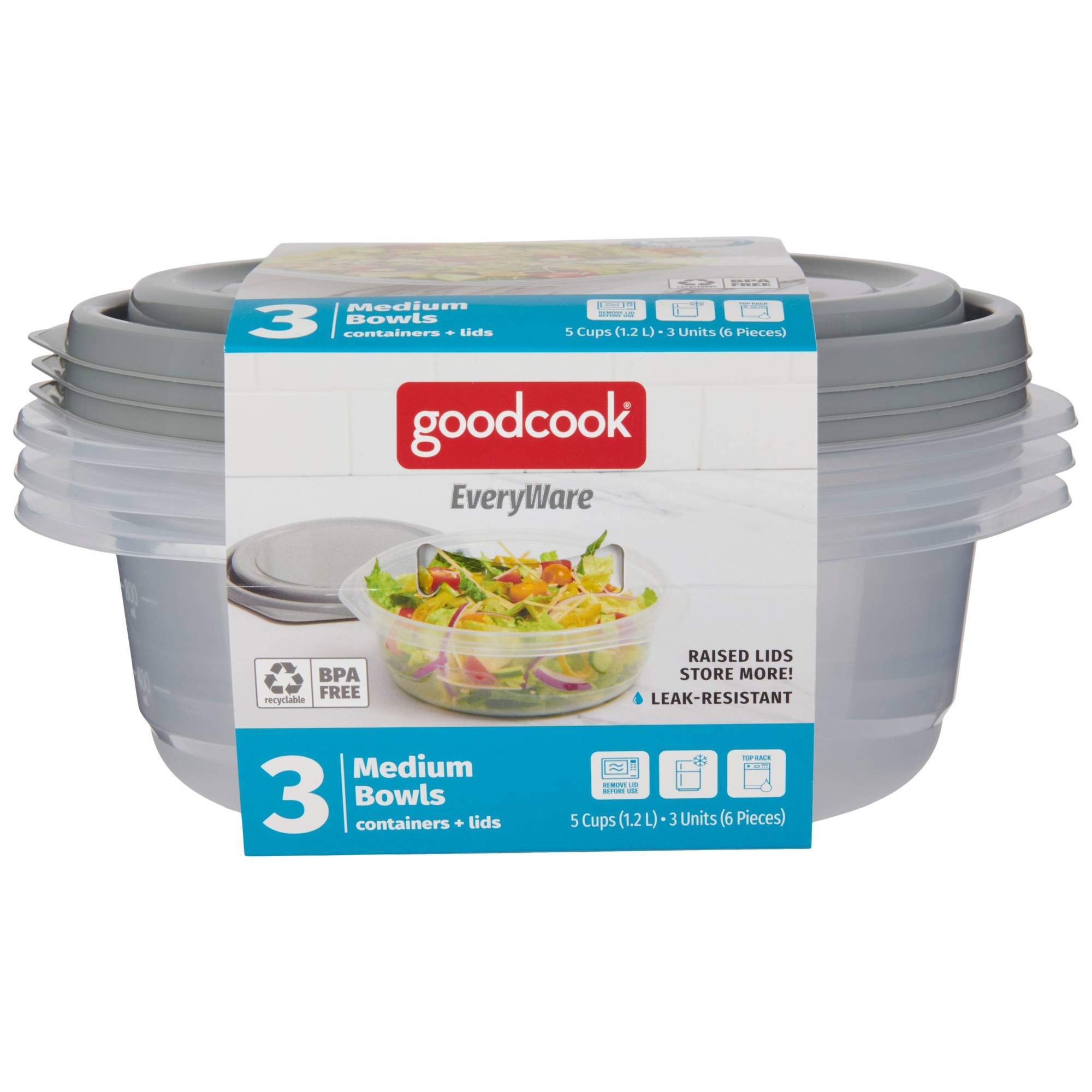 6pcs Round 5 Cup Food Storage  - Food Storage In Pantry ulasan dan harga