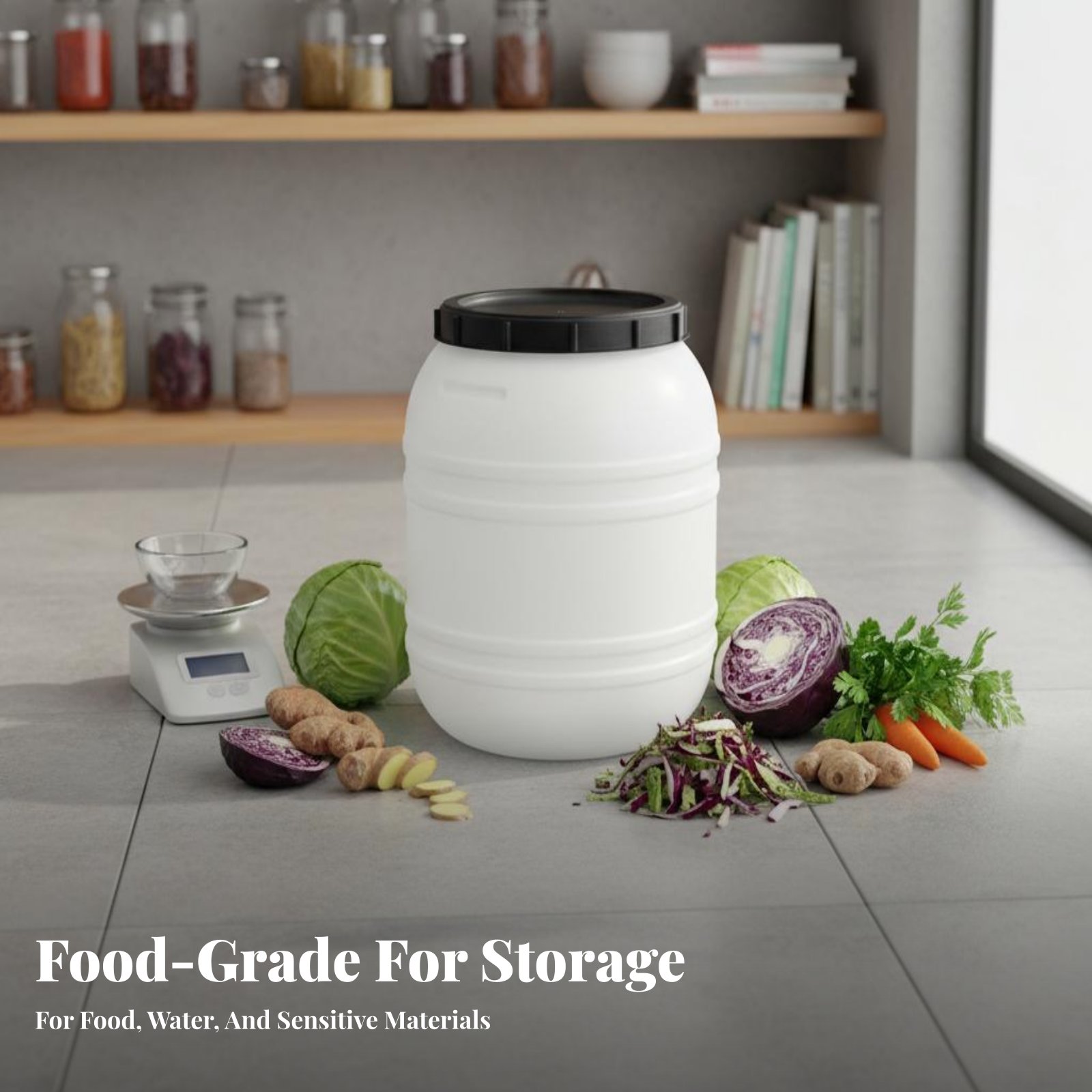 Food Grade Plastic Barrel Airt - Food Storage Drums ulasan dan harga