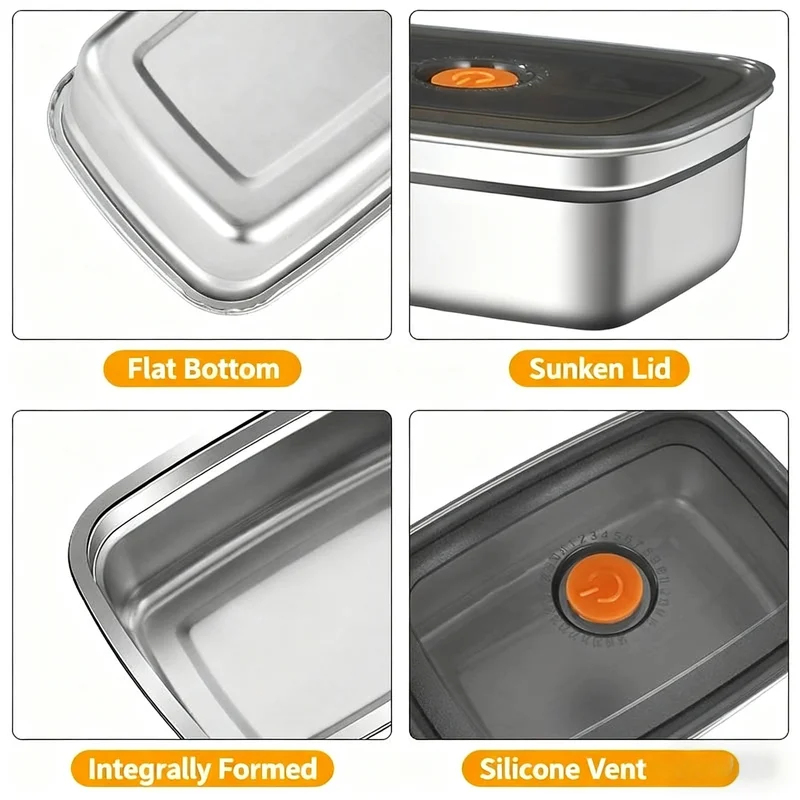 Large Capacity Stainless Steel - Food Storage Oven Safe ulasan dan harga