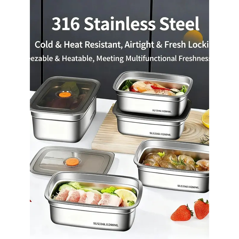 Large Capacity Stainless Steel - Food Storage Oven Safe ulasan dan harga