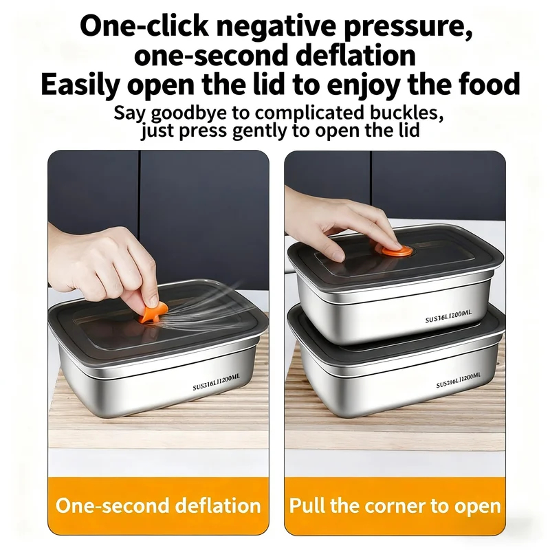 Large Capacity Stainless Steel - Food Storage Oven Safe ulasan dan harga