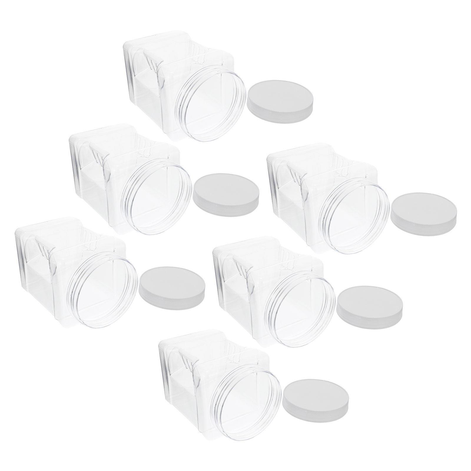 6Pcs Transparent Storage Jars  - Food Storage Airtight ulasan dan harga