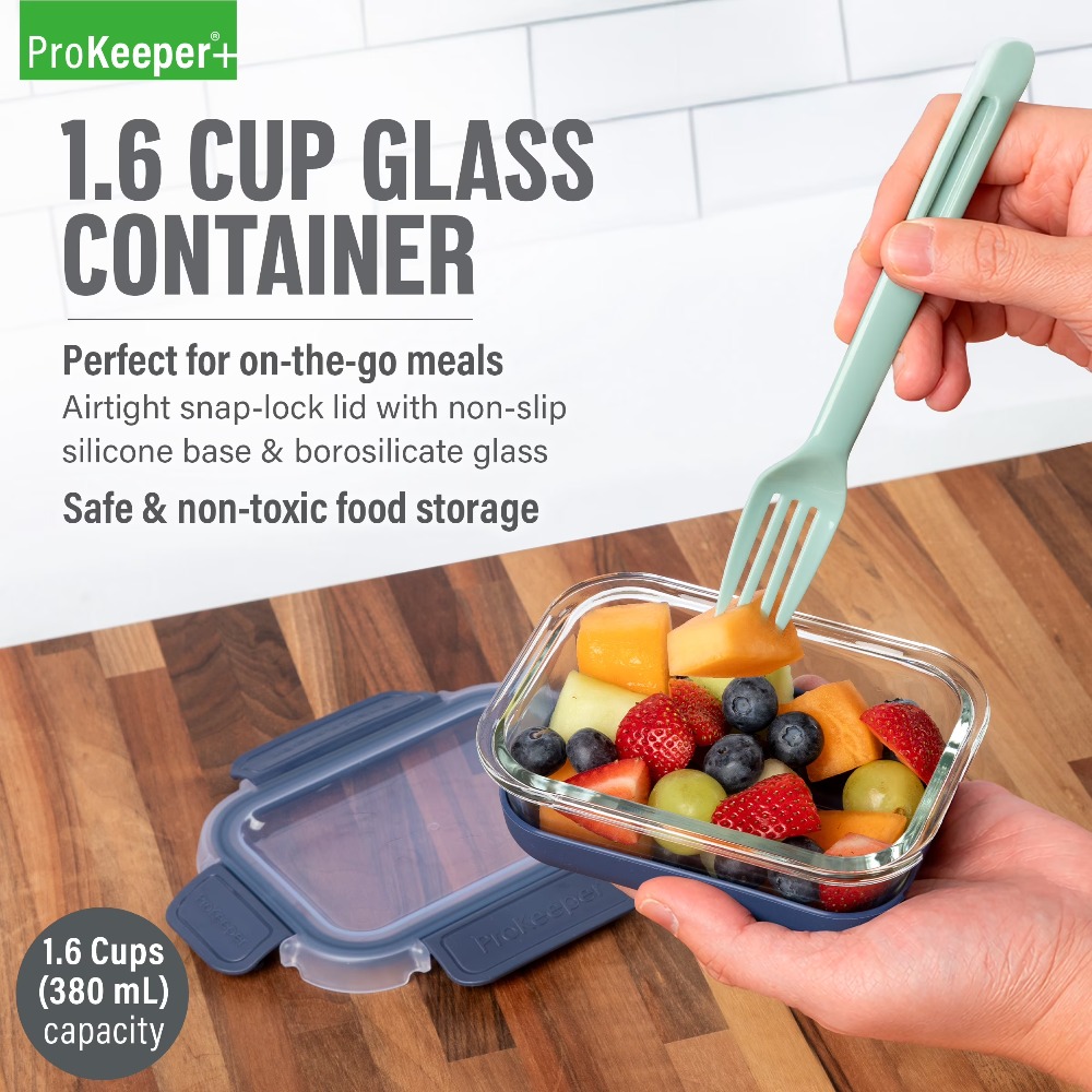 2 Pack 1.6 Cup Glass Food Stor - Food Storage In Pantry ulasan dan harga