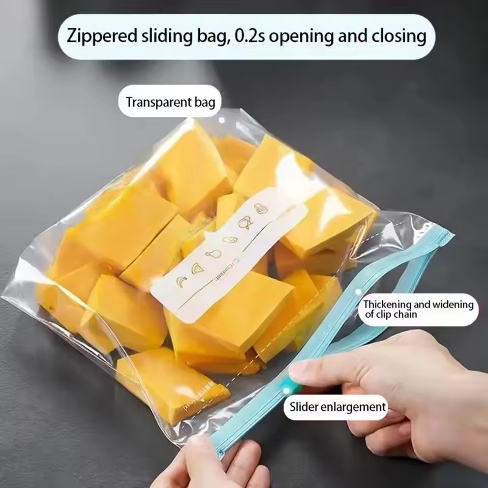 10/20pcs Thickened Sliding Loc - Food Storage With Lock ulasan dan harga