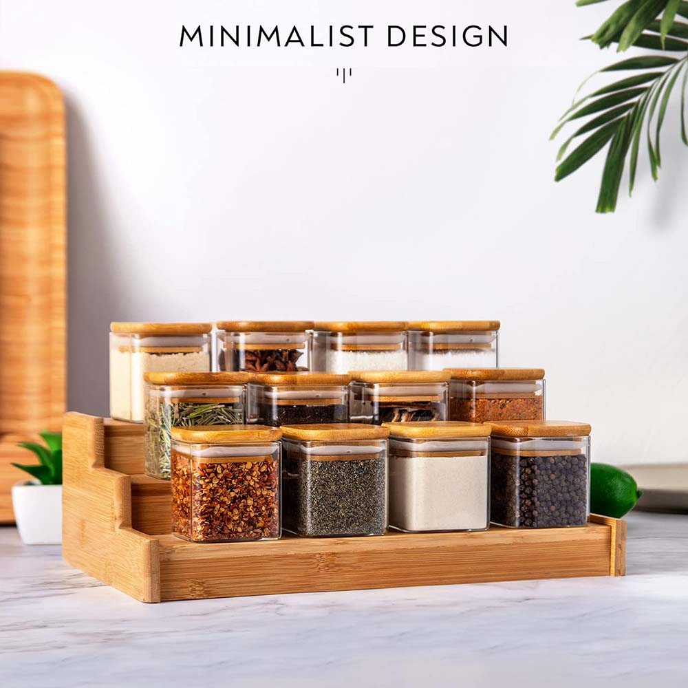 5oz Glass Jars Set with Spice  - Food Storage Set Glass ulasan dan harga