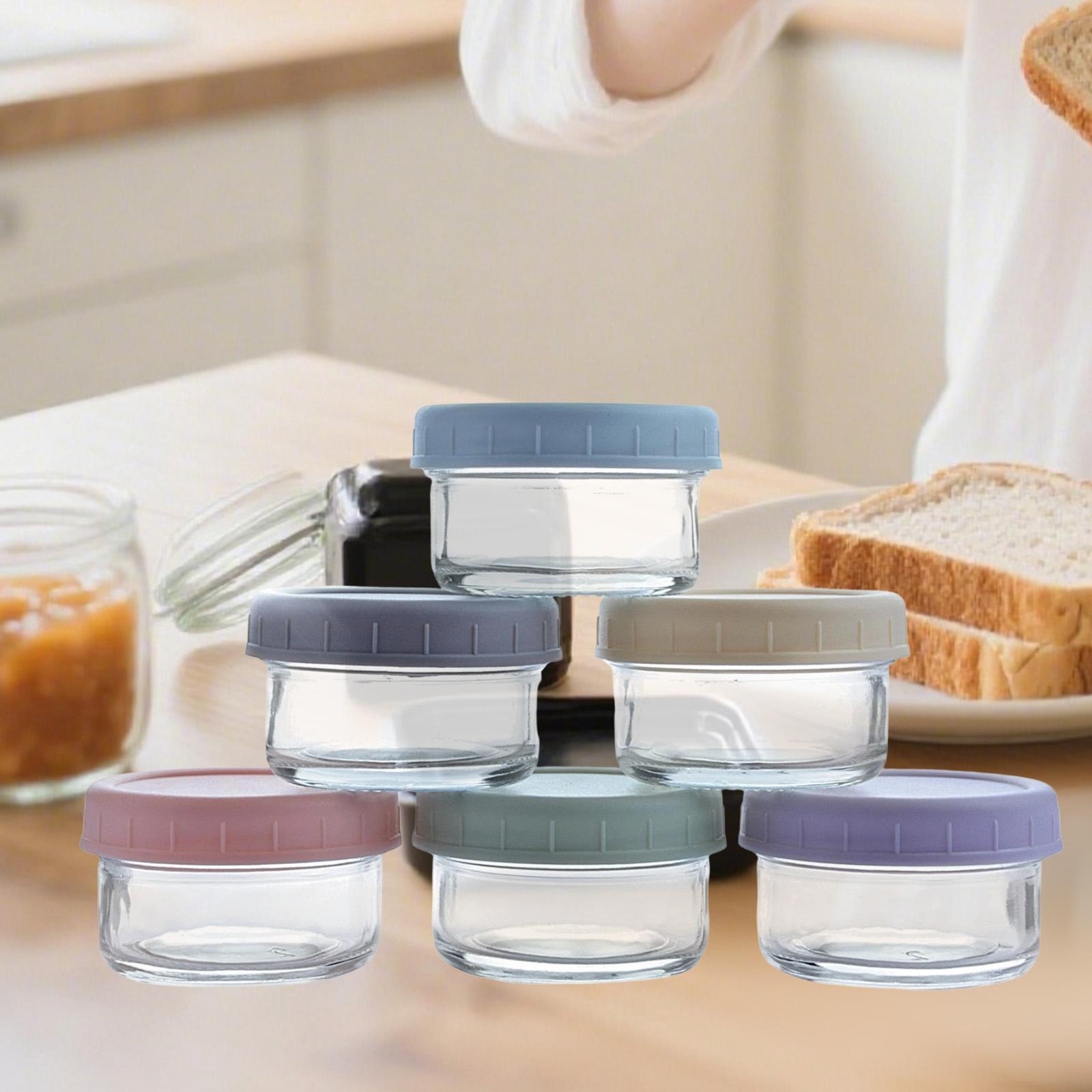 Mini Glass Jars with Leakproof - Food Storage Set Glass ulasan dan harga