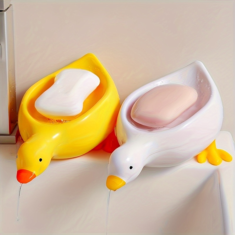 Duck Soap Dish-Cute Self Drain - Food Storage Organiser ulasan dan harga