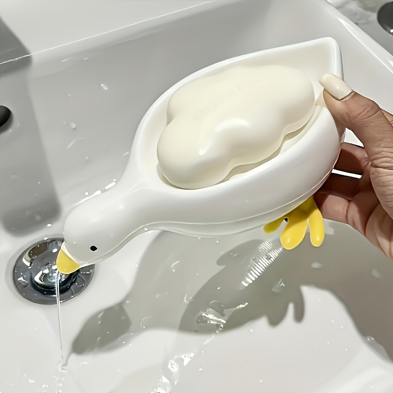 Duck Soap Dish-Cute Self Drain - Food Storage Organiser ulasan dan harga