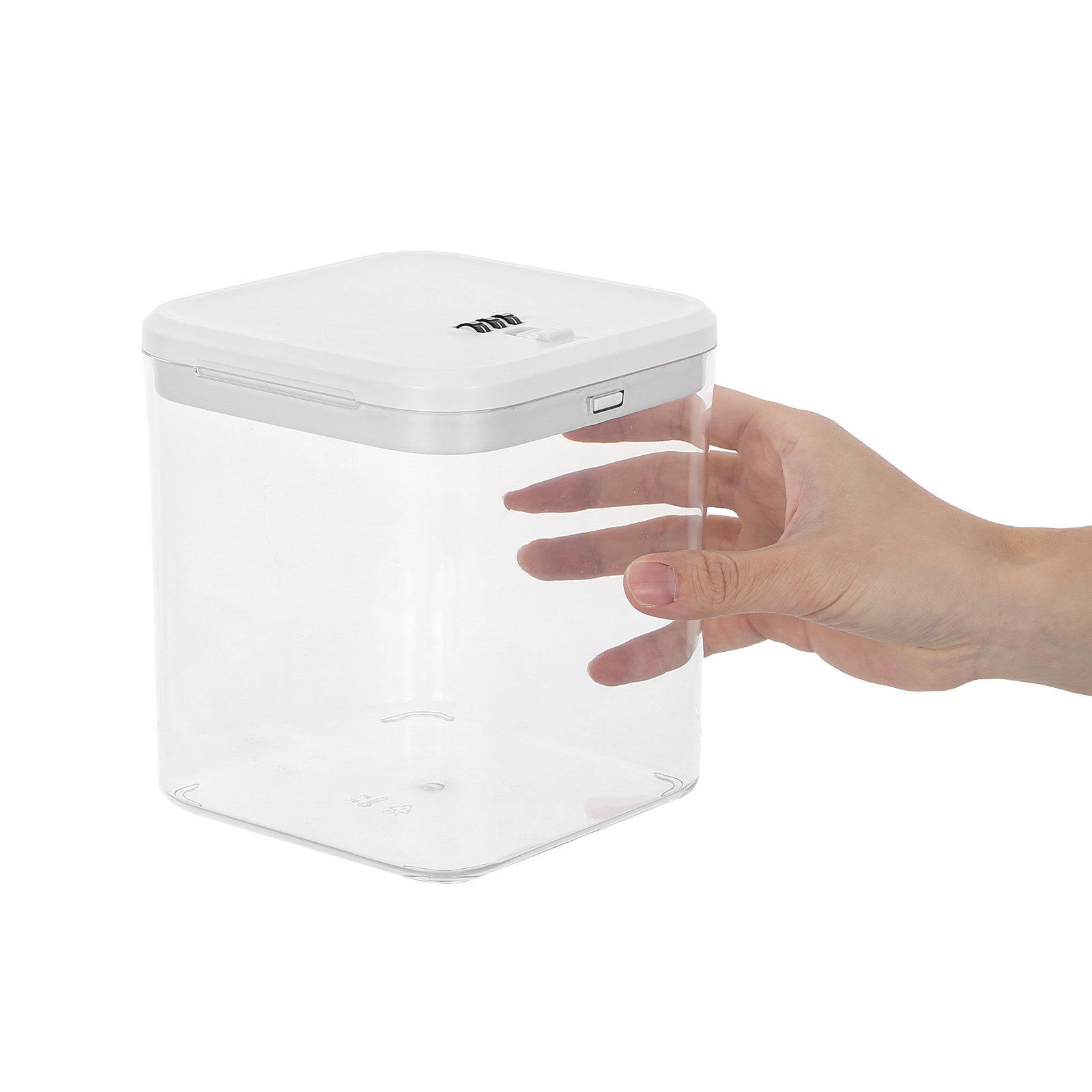 Clear Stackable Lock Box for F - Food Storage With Lock ulasan dan harga