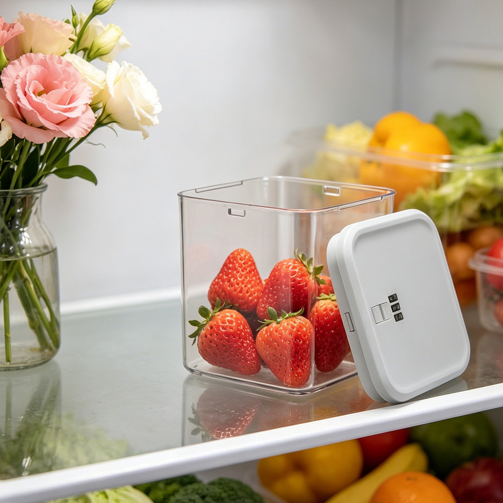 Clear Stackable Lock Box for F - Food Storage With Lock ulasan dan harga