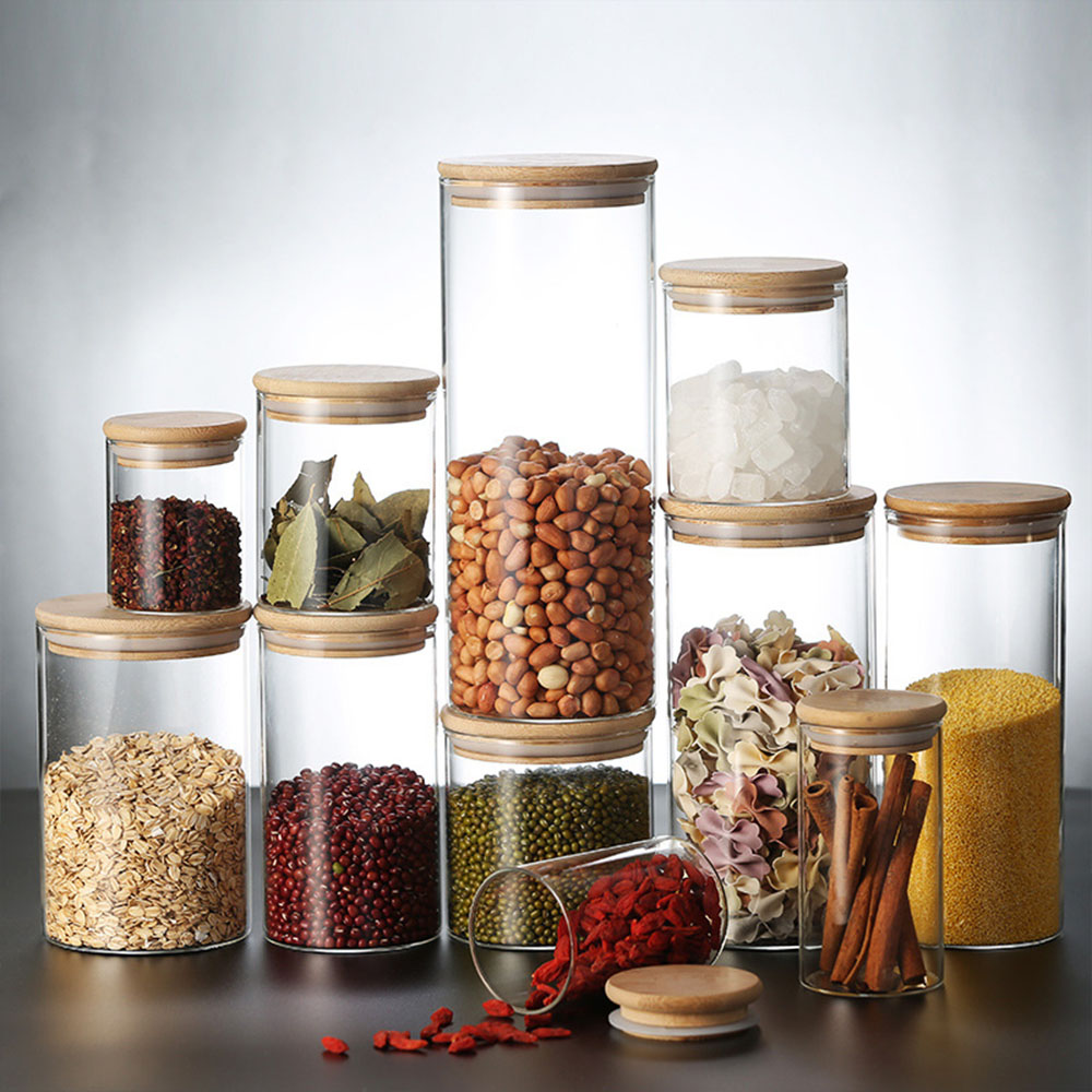 4/8pcs 250ml 500ml 1000ml Glas - Food Storage Drums ulasan dan harga