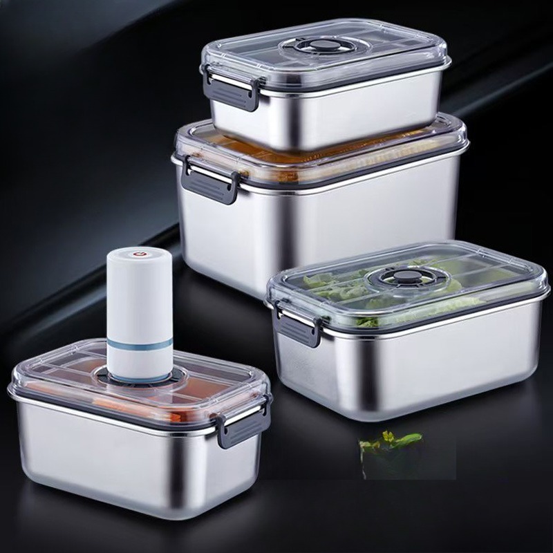Stainless Steel Vacuum Food Co - Food Storage Drawer Organizer ulasan dan harga