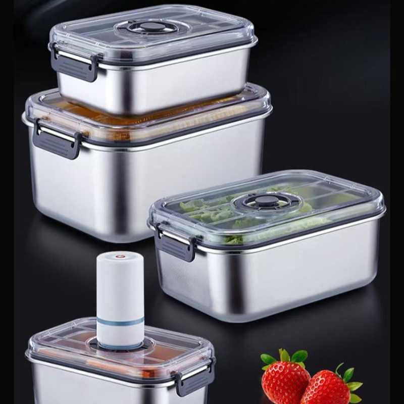 Stainless Steel Vacuum Food Co - Food Storage Drawer Organizer ulasan dan harga