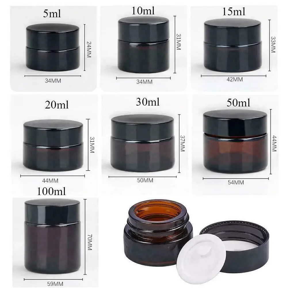 2pcs 5ml/10ml/15ml/20ml/30ml/5 - Food Storage Set Glass ulasan dan harga