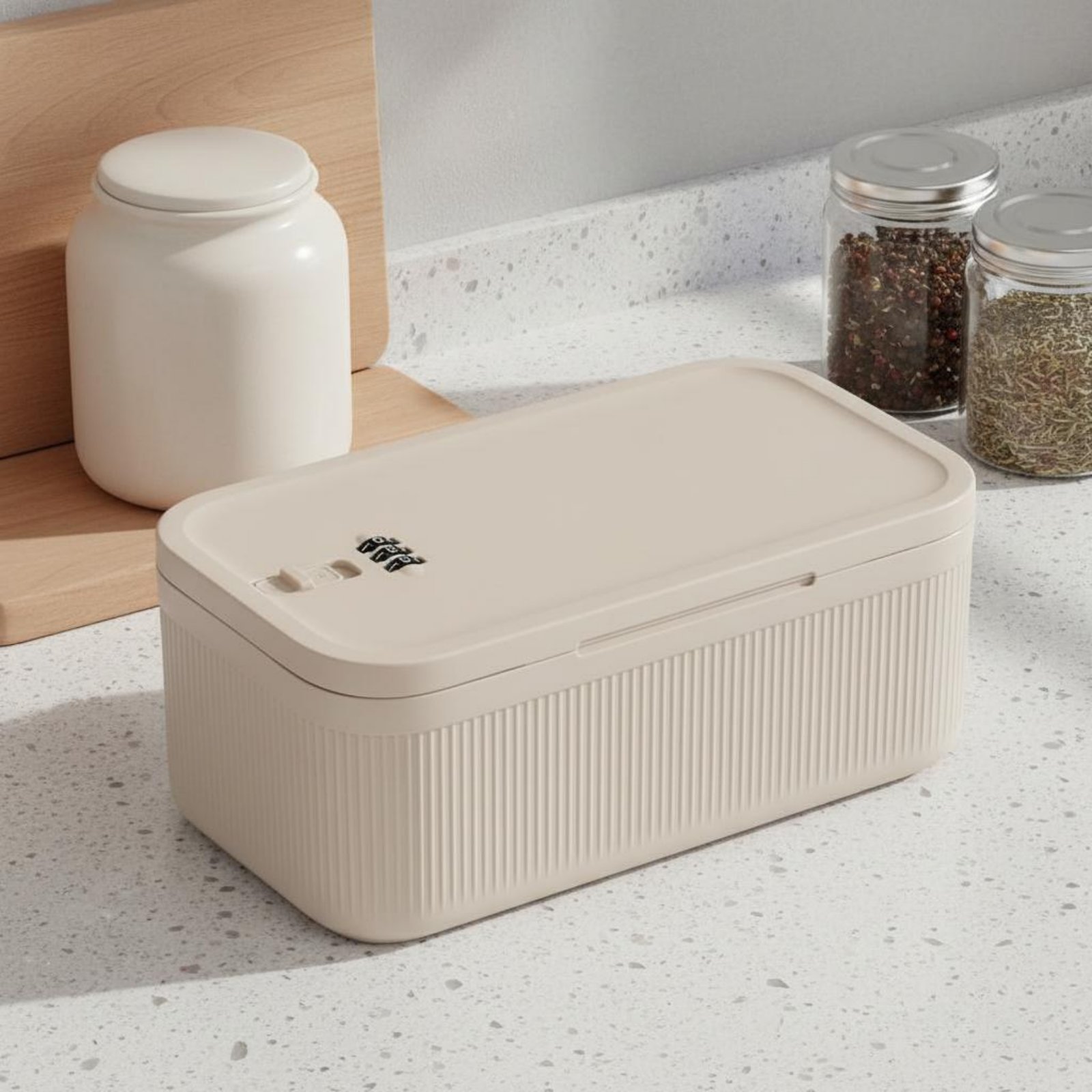 Combination Lock Box Smell Res - Food Storage With Lock ulasan dan harga