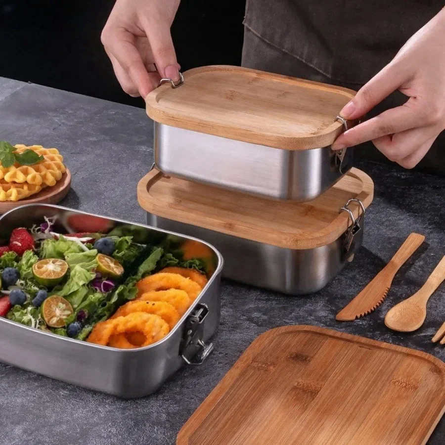 New 304 Stainless Steel Bamboo - Food Storage Equipment ulasan dan harga