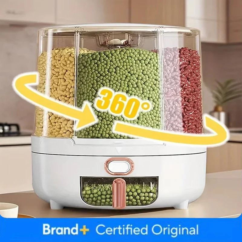 6-Compartment 360° Rotating Ai - Food Storage In Pantry ulasan dan harga