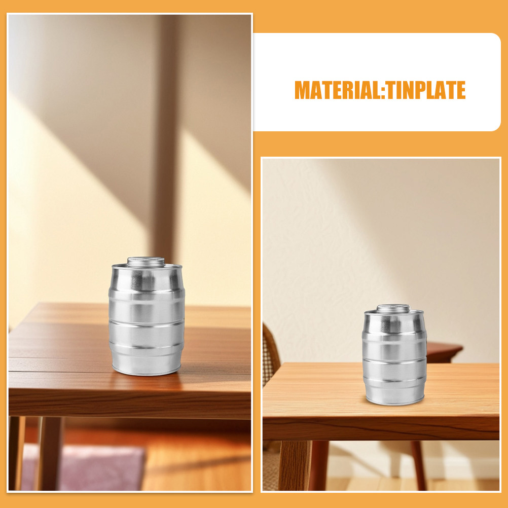 Wine Barrel Shaped Tinplate Co - Food Storage Airtight ulasan dan harga