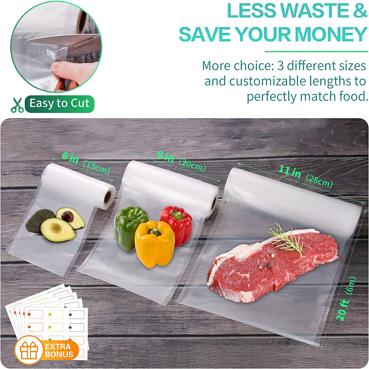 Kitchen Bags For Vacuum Food V - Food Storage Vacuum Seal ulasan dan harga