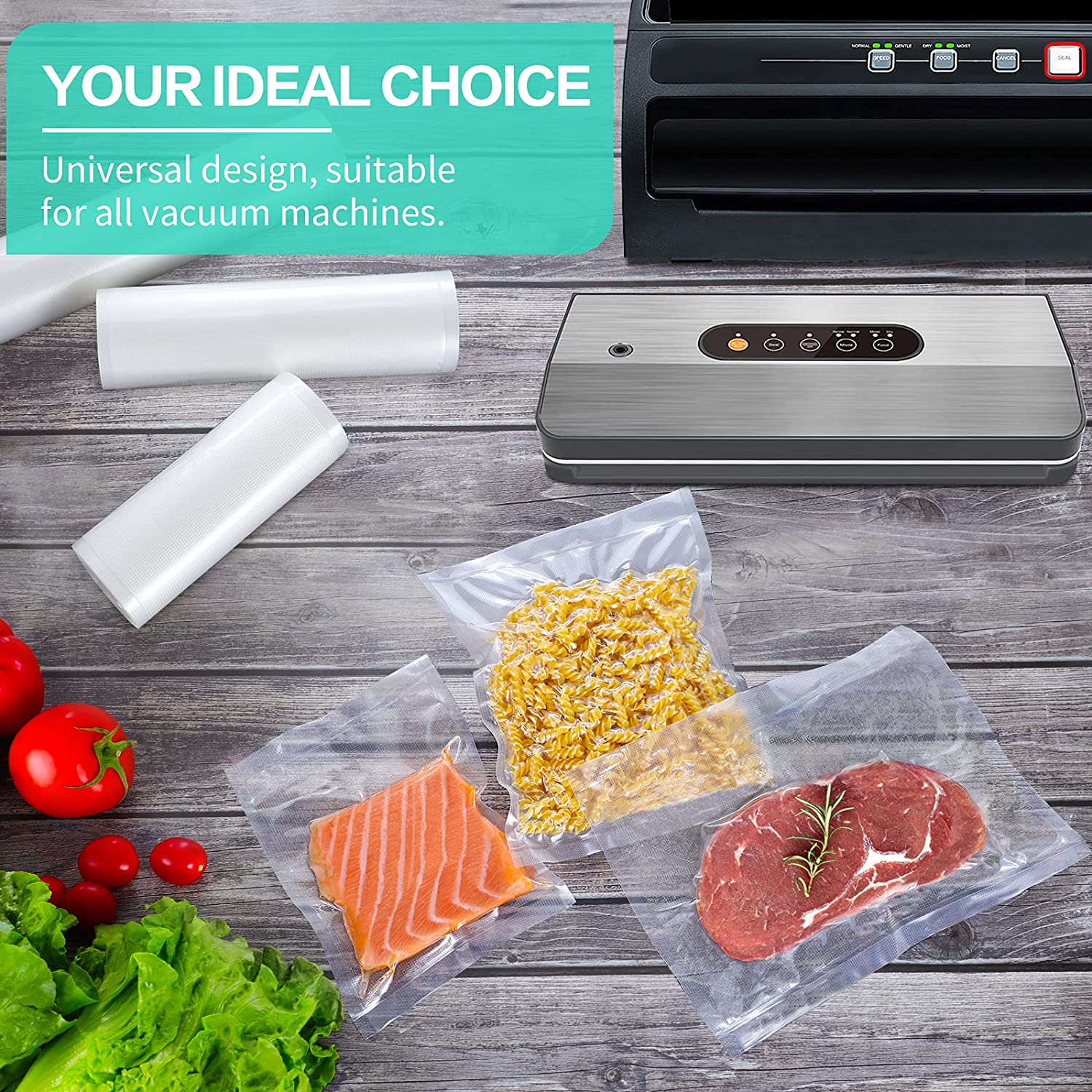 Kitchen Bags For Vacuum Food V - Food Storage Vacuum Seal ulasan dan harga