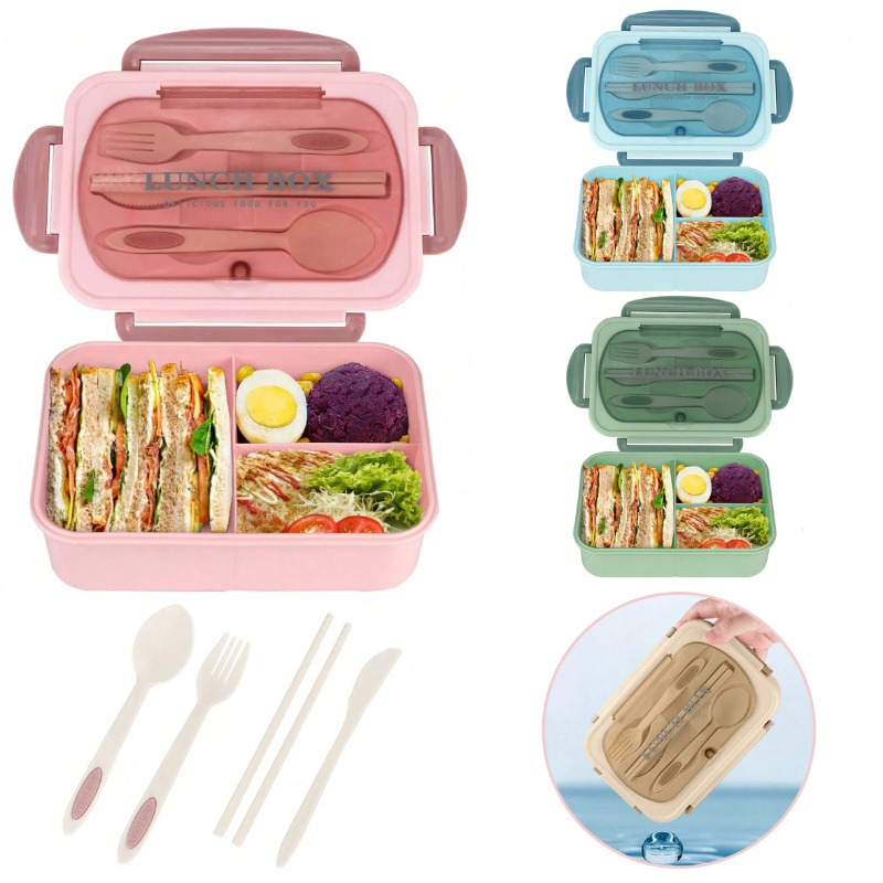 3pcs/1pc Bento Box Adult Lunch - Food Storage Drawer Organizer ulasan dan harga