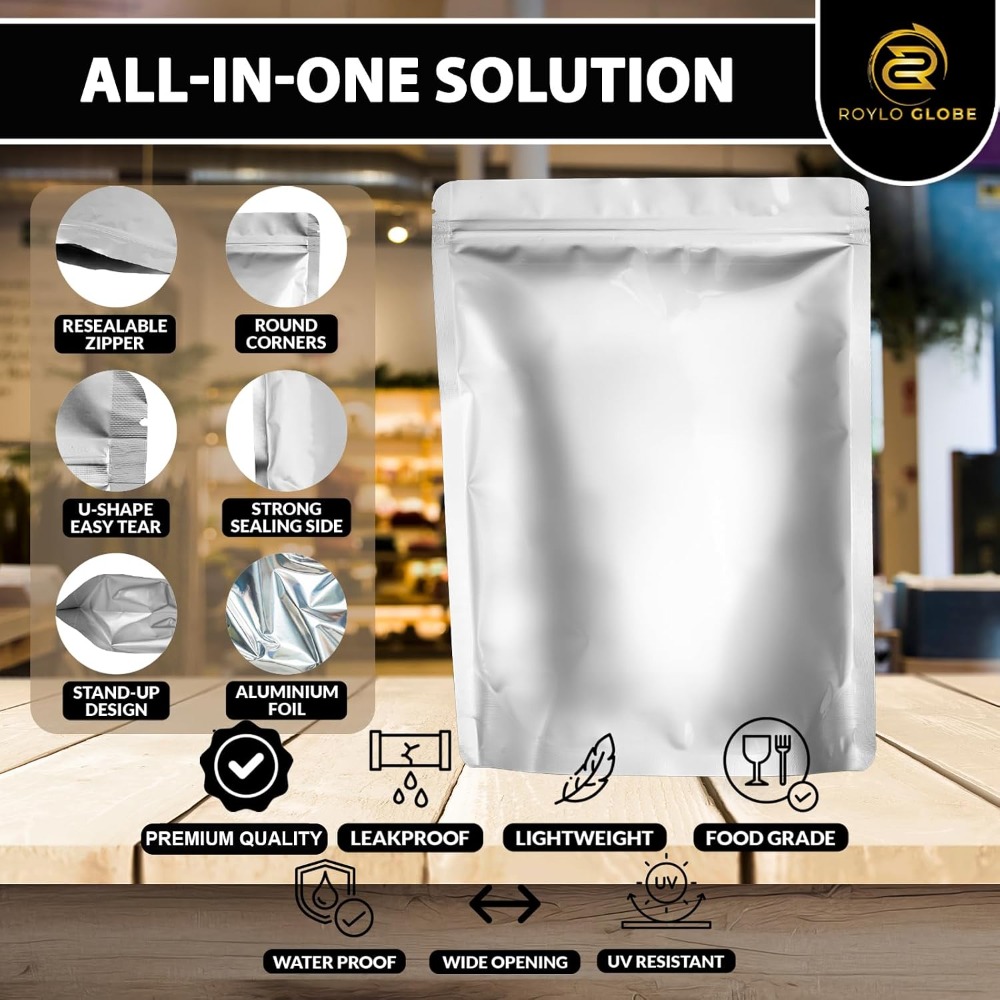 100pcs 2 Quart Mylar Bags with - Food Storage Long Term ulasan dan harga