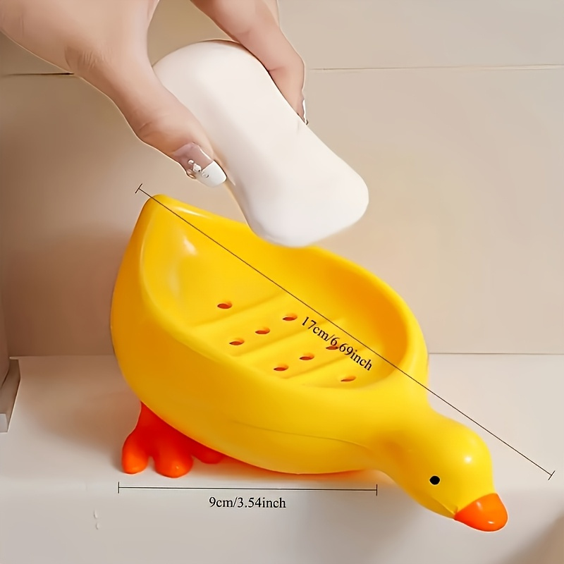 Duck Soap Dish-Cute Self Drain - Food Storage Organiser ulasan dan harga