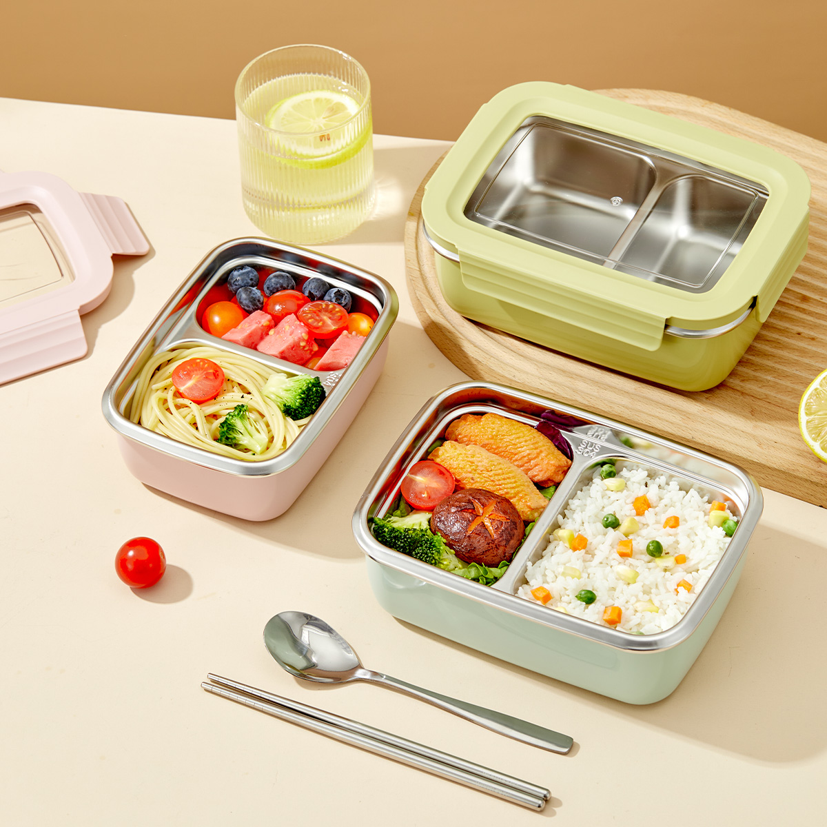 Microwave 304 Stainless Steel  - Food Storage Drawer Organizer ulasan dan harga
