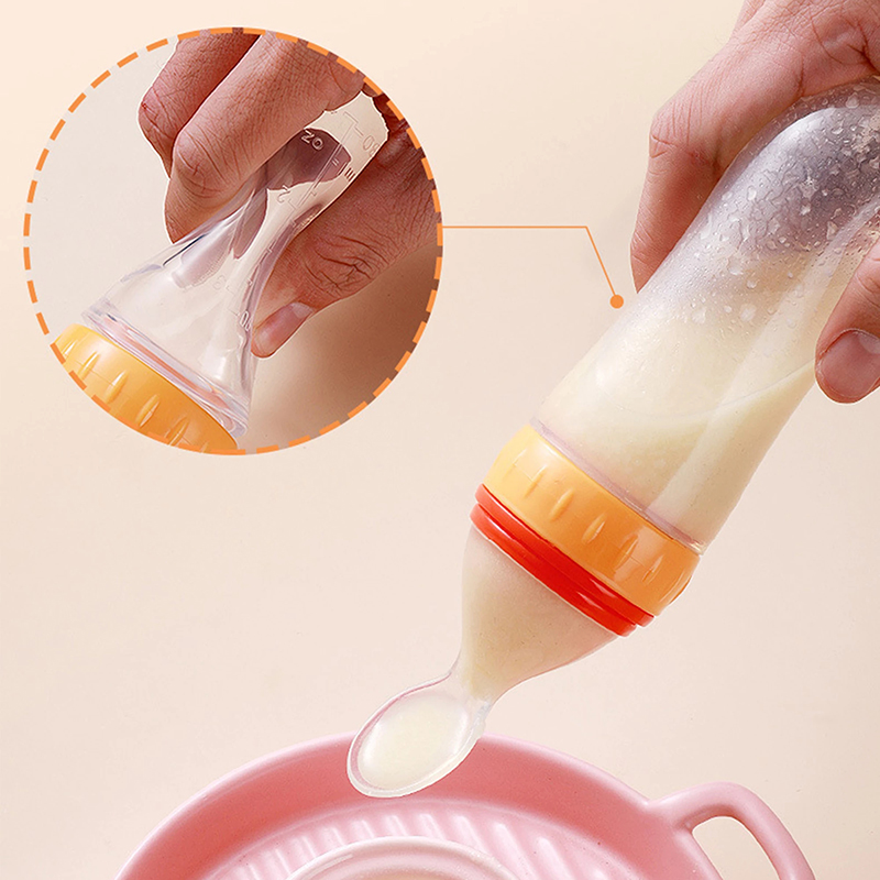 Squeezing Feeding Bottle Silic - Food Storage Drums ulasan dan harga