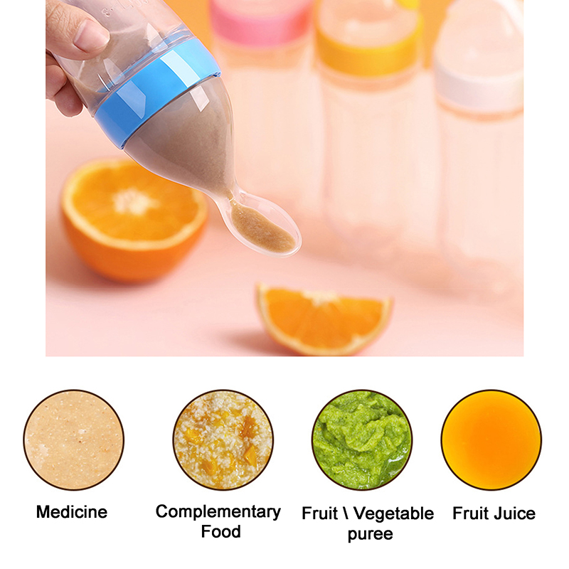 Squeezing Feeding Bottle Silic - Food Storage Drums ulasan dan harga