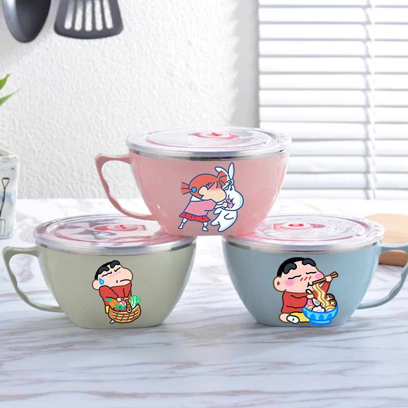 Crayon Shin-chan Noodle Bowl L - Food Storage Utensils ulasan dan harga