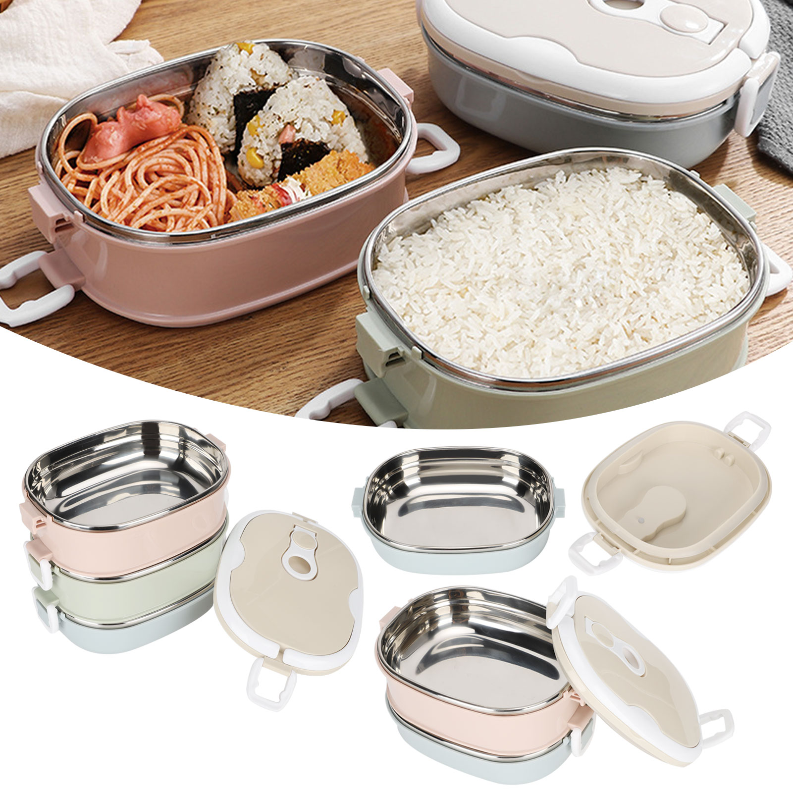 Lunch Box Lunch Box Portable S - Food Storage Utensils ulasan dan harga
