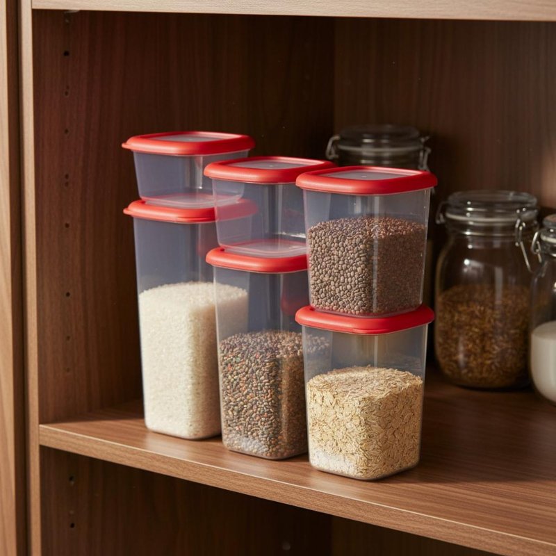 6 Pieces Airtight Food Storage - Food Storage In Pantry ulasan dan harga