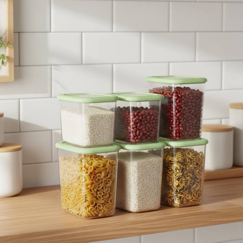 6 Pieces Airtight Food Storage - Food Storage In Pantry ulasan dan harga