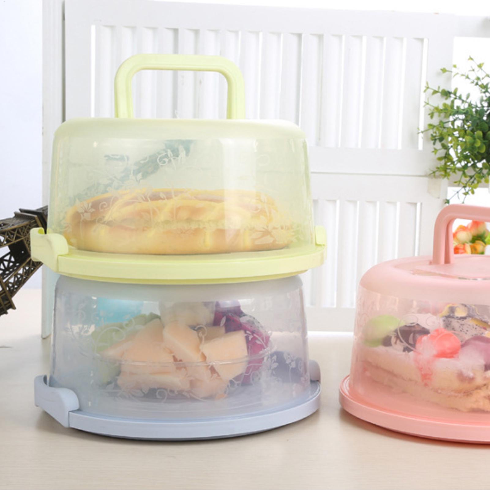 Handheld Cake Carrier Reusable - Food Storage Airtight ulasan dan harga