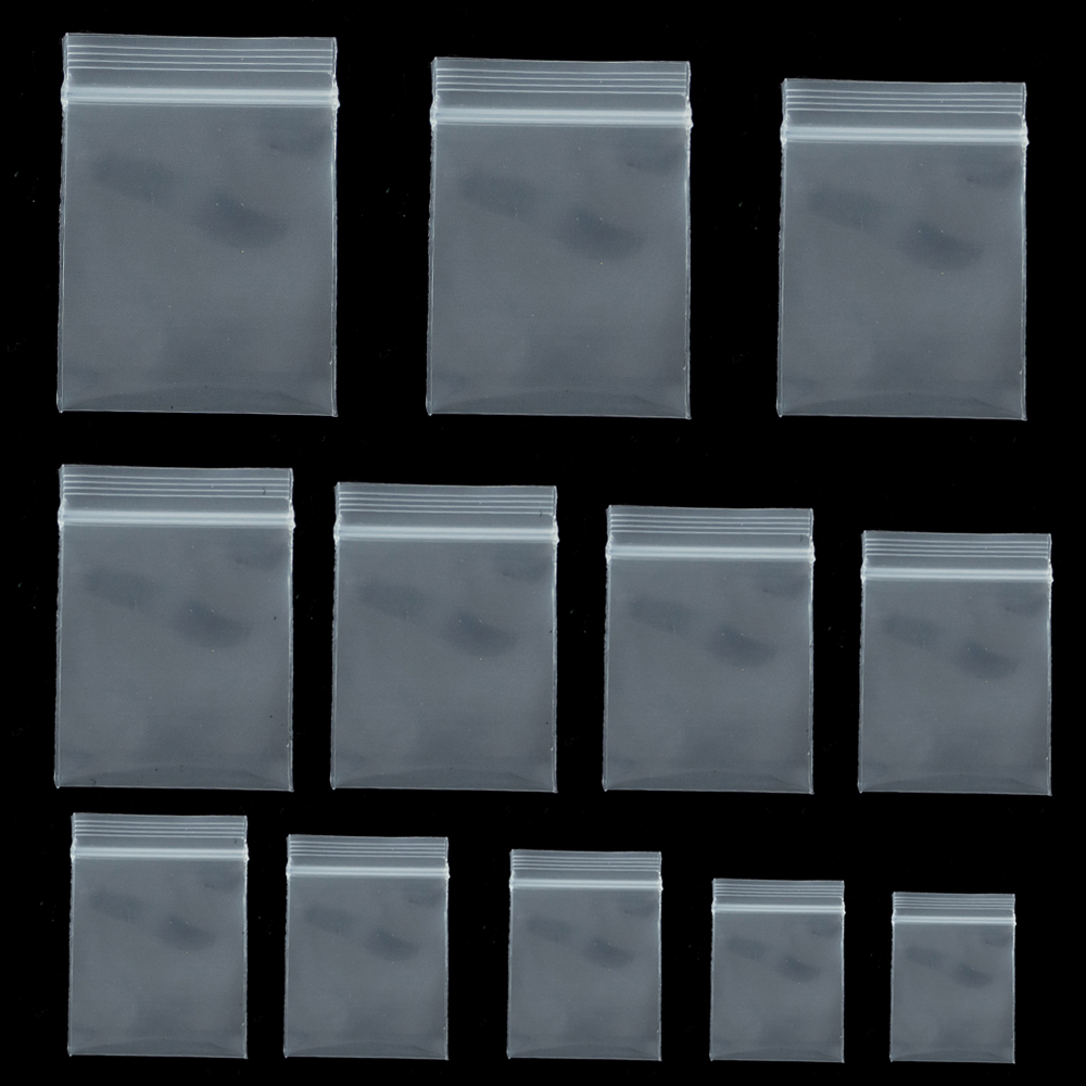 100Pieces Transparent Mini Sma - Food Storage With Lock ulasan dan harga