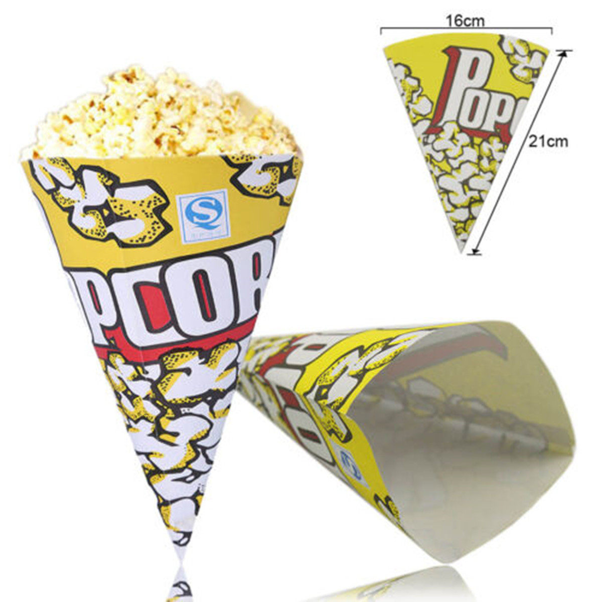 100 Pcs Popcorn Themed Pattern - Storage Tips For Food ulasan dan harga
