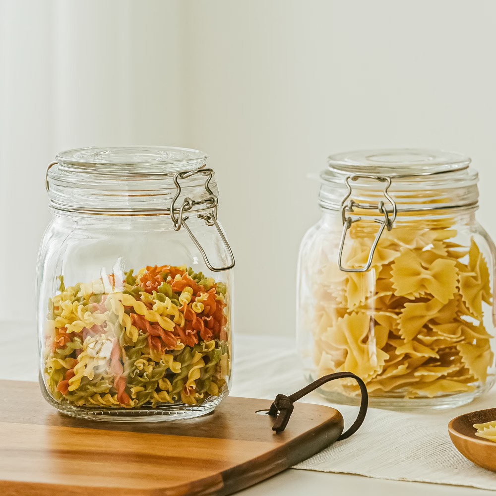 Mainstays 38 oz Glass Food Sto - Food Storage In Pantry ulasan dan harga