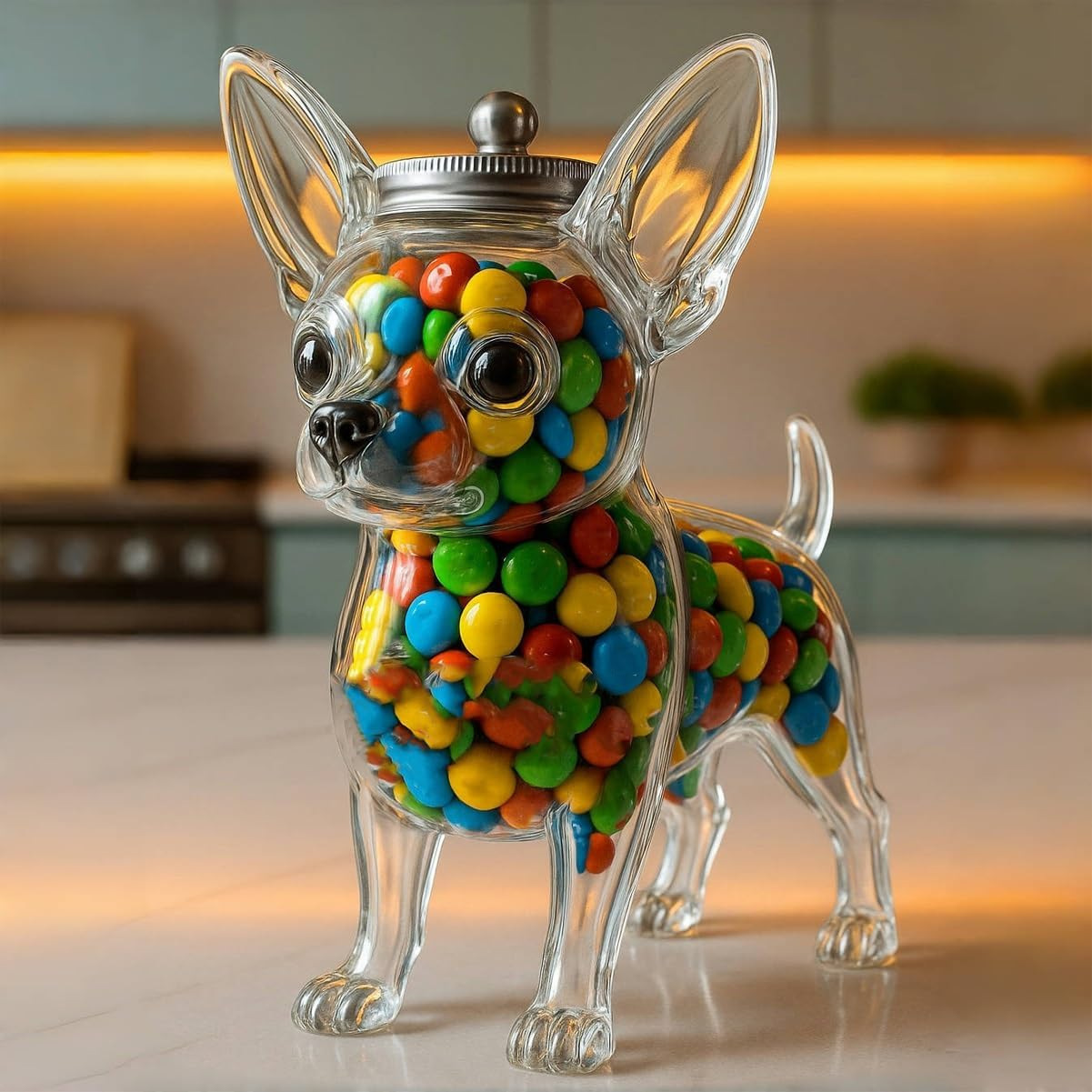 Chihuahua Shaped Container Fre - Food Storage Set Glass ulasan dan harga