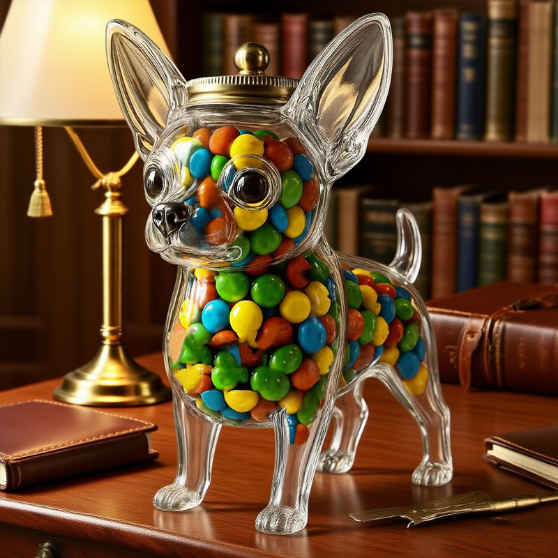 Chihuahua Shaped Container Fre - Food Storage Set Glass ulasan dan harga