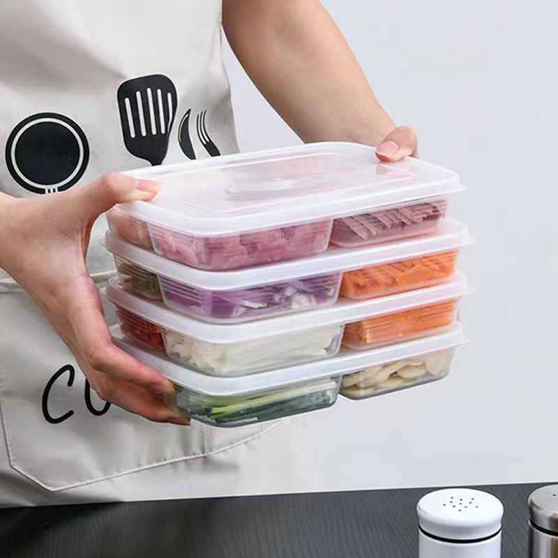 New【4 Grids Plastic Storage Bo - Food Storage Drawer Organizer ulasan dan harga