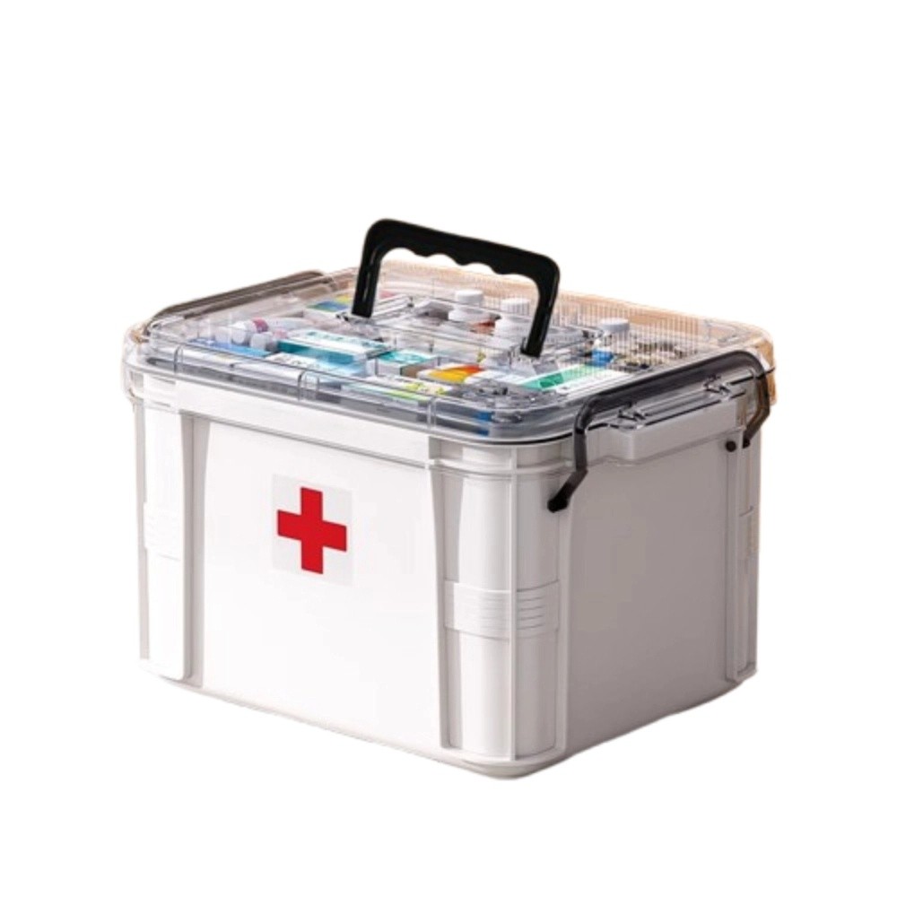 Double Layers Medicine Storage - Food Storage Emergency ulasan dan harga