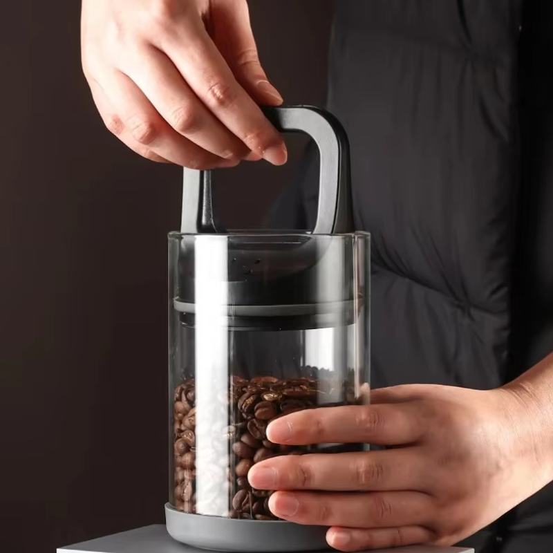 Coffee Beans Vacuum Sealed Tan - Food Storage Set Glass ulasan dan harga